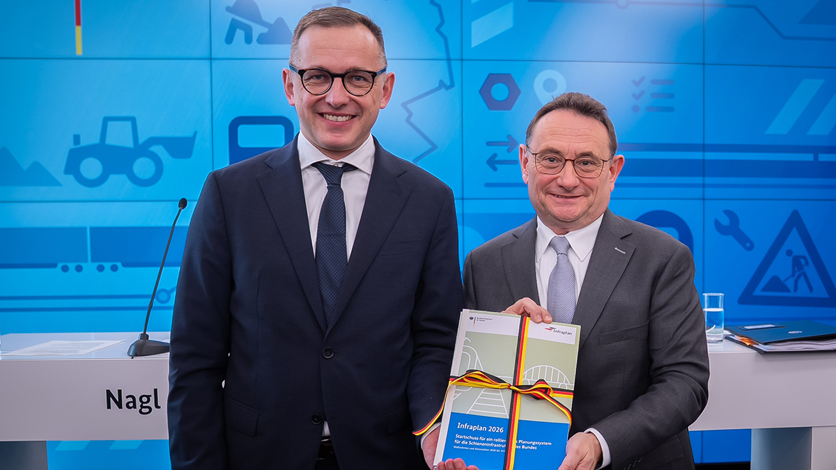 Infraplan 2026 übergeben: Neuer Rahmen für die Eisenbahninfrastruktur