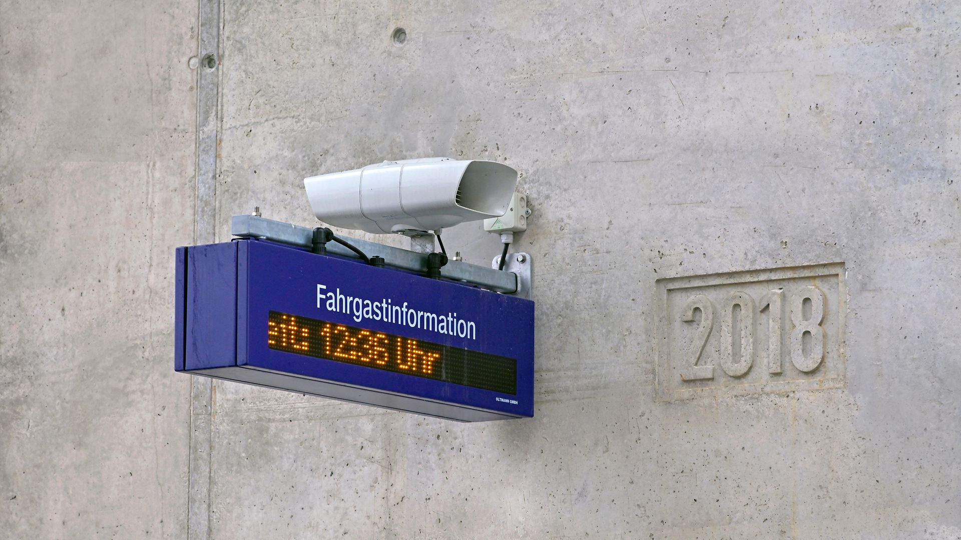 Nahaufnahme eines Dynamischen Schriftanzeigers