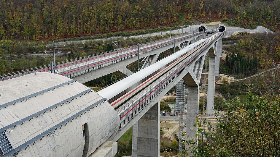 SFS Wendlingen-Ulm - Testfahrten im Bereich der Filstalbrücke