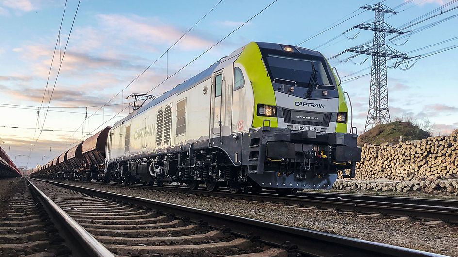 Güterzug von der Captrain Deutschland GmbH