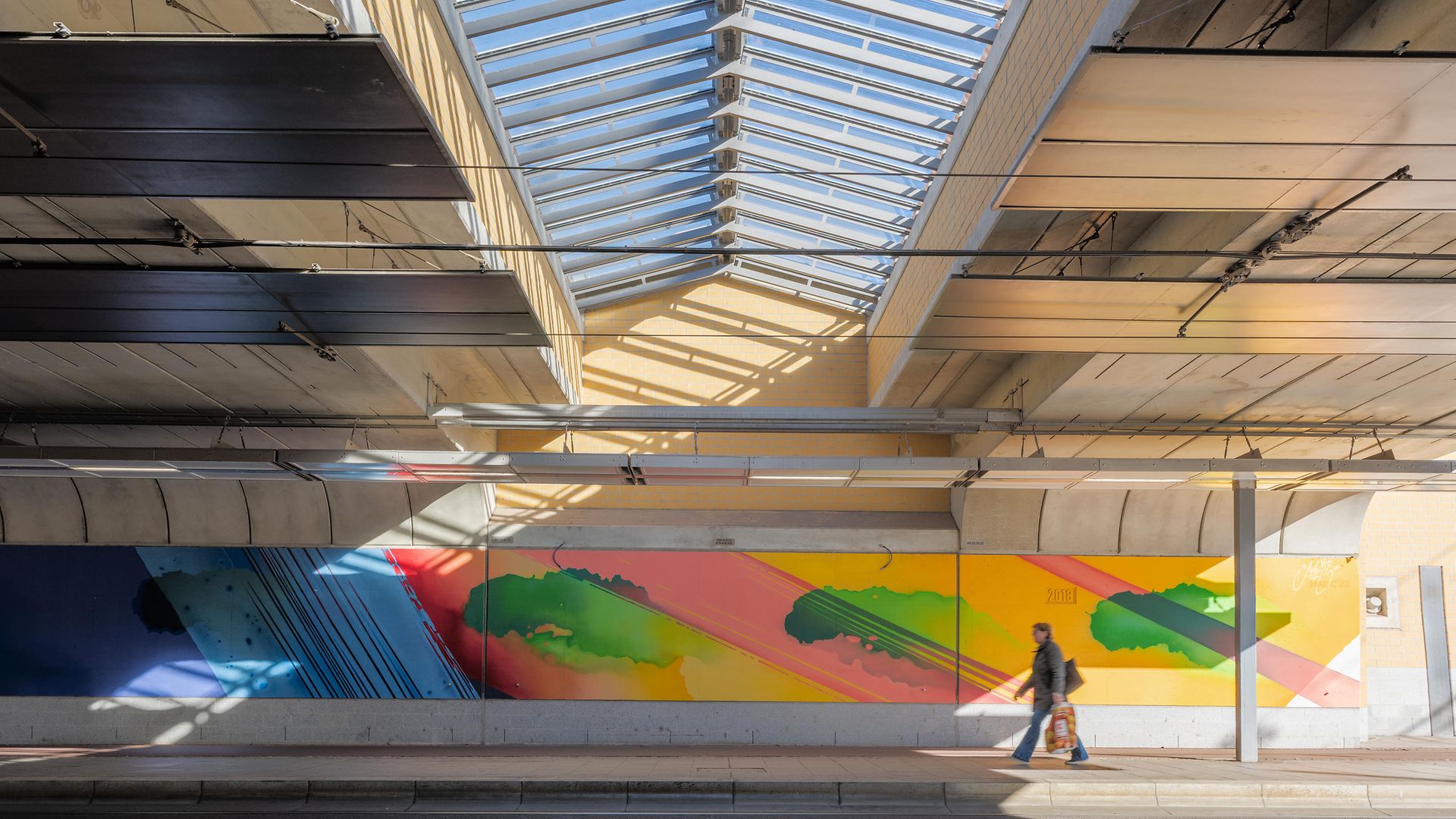 Blick auf die Unterführung am Willy-Brandt-Platz